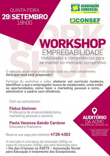 Modelo De Convite Para Workshop 3623
